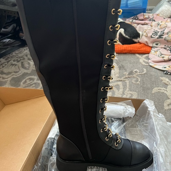 Justfab Shoes | Just Fab Biker Boots | Color: Black | Size: 7.5 | Ajphoenix's Closet